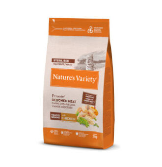 3kg Nature's Variety Healthy Grains Sterilised csirke száraz macskatáp - Kisállat kiegészítők webáruház - állateledelek