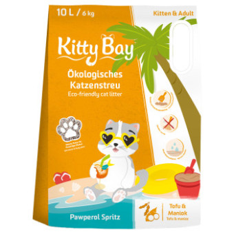 3x10l (18kg) KittyBay Pawperol Spritz tofu & manióka macskaalom - Kisállat kiegészítők webáruház - állateledelek