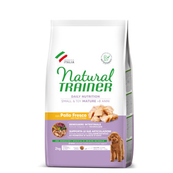 3x2kg Natural Trainer Mature Small & Toy csirke száraz kutyatáp - Kisállat kiegészítők webáruház - állateledelek