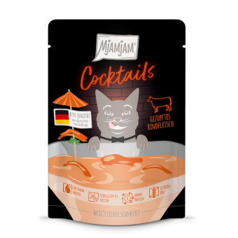 40x40g MjAMjAM Cocktails marha nedves macskatáp - Kisállat kiegészítők webáruház - állateledelek