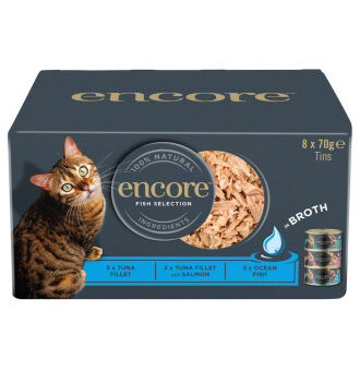 48x70g Encore halválogatás (3 fajtával) konzerv nedves macskatáp - Kisállat kiegészítők webáruház - állateledelek