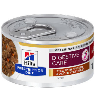 48x82g Hill´s Prescription Diet i/d Digestive Care Stew csirke nedves macskatáp - Kisállat kiegészítők webáruház - állateledelek