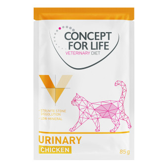 48x85g Concept for Life Veterinary Diet Urinary csirke nedves macskatáp - Kisállat kiegészítők webáruház - állateledelek