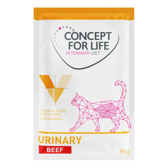 48x85g Concept for Life Veterinary Diet Urinary marha nedves macskatáp - Kisállat kiegészítők webáruház - állateledelek
