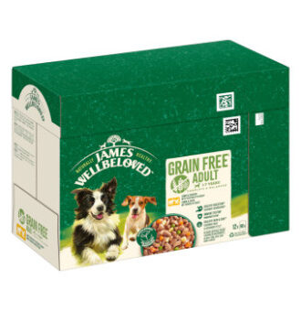 24x90g James Wellbeloved Grain Free Hypoallergenic bárány & csirke zöldséggel nedves kutyatáp - Kisállat kiegészítők webáruház - állateledelek