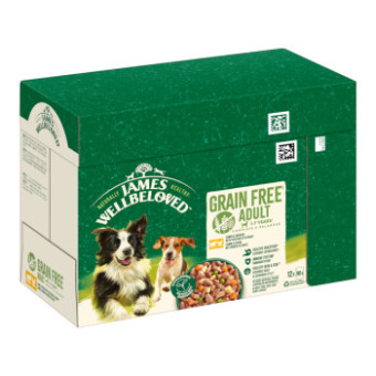24x90g James Wellbeloved Grain Free Hypoallergenic bárány & csirke zöldséggel nedves kutyatáp - Kisállat kiegészítők webáruház - állateledelek