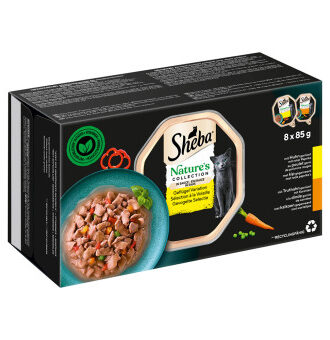 64x85g Sheba Nature's Collection szószban szárnyasvariációk nedves macskatáp - Kisállat kiegészítők webáruház - állateledelek