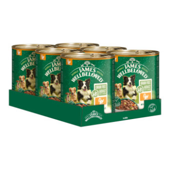 24x800g James Wellbeloved Grain Free Adult Dog Hypoallergenic pulyka nedves kutyatáp - Kisállat kiegészítők webáruház - állateledelek