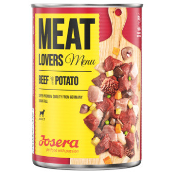 6x800g Josera Meatlovers Menü Marha & burgonya nedves kutyatáp - Kisállat kiegészítők webáruház - állateledelek