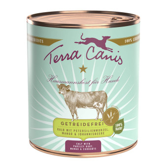 12x800g Terra Canis Gabonamentes Borjú & petrezselyemgyökér nedves kutyatáp - Kisállat kiegészítők webáruház - állateledelek