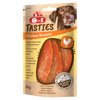 6x85g 8in1 Tasties csirkemell kutyasnack - Kisállat kiegészítők webáruház - állateledelek