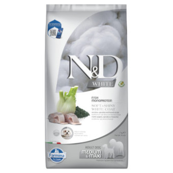 2x7kg Farmina N&D Dog Adult Medium/Maxi fehér tengeri sügér