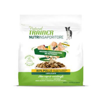 7x120g Natural Trainer NutrInsaporitore Adult fagyasztva szárított kutyasnack - Csirke - Kisállat kiegészítők webáruház - állateledelek