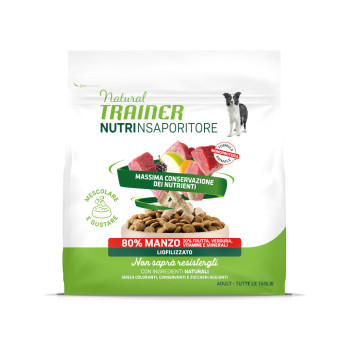 7x120g Natural Trainer NutrInsaporitore Adult fagyasztva szárított kutyasnack - Marha - Kisállat kiegészítők webáruház - állateledelek