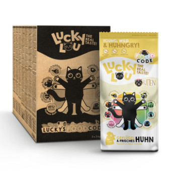 2x9kg Lucky Lou Kitten baromfi & csirke száraz macskatáp - Kisállat kiegészítők webáruház - állateledelek