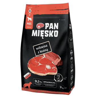 9kg Pan Mięsko Medium marha és kecske száraz kutyatáp - Kisállat kiegészítők webáruház - állateledelek
