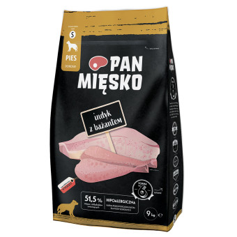 9kg Pan Mięsko Small pulyka és fácán száraz kutyatáp - Kisállat kiegészítők webáruház - állateledelek