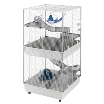 Ferplast Furet Tower kisállat ketrec - szürke: H 80 x Sz 75 x M 161 cm - Kisállat kiegészítők webáruház - állateledelek