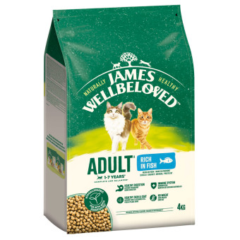 James Wellbeloved Adult Cat Hypoallergenic hal & rizs - 3 x 4 kg - Kisállat kiegészítők webáruház - állateledelek