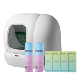 Petkit Pura Max macska WC - Kezdőkészlet: Petkit Pura Max 2.0 macska WC + macska WC zacskó  + N50 szagtalanító - Kisállat kiegészítők webáruház - állateledelek