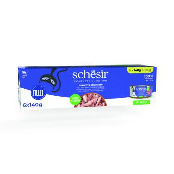 Schesir Complete Nutrition Filet aszpikban 24 x 140 g - Tonhal & marhahús - Kisállat kiegészítők webáruház - állateledelek
