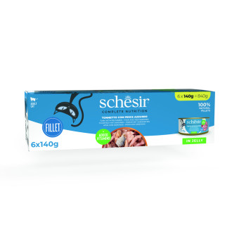 Schesir Complete Nutrition Filet aszpikban 24 x 140 g - Tonhal & szardínia - Kisállat kiegészítők webáruház - állateledelek