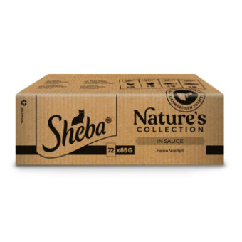Sparpaket: 144x85g Sheba Nature's Collection Feine Vielfalt in Sauce Katzenfutter nass - Kisállat kiegészítők webáruház - állateledelek