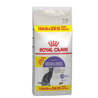 12 kg Royal Canin Sterilised 37 száraz macskaeledel - 2 kg ingyen! - Kisállat kiegészítők webáruház - állateledelek