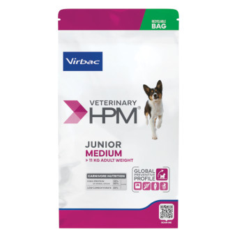 2x12kg Virbac Veterinary HPM Junior Dog Special Medium száraz kutyatáp - Kisállat kiegészítők webáruház - állateledelek