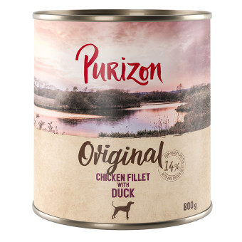 12x800g Purizon Original nedves kutyatáp - ÚJ: Csirkefilé