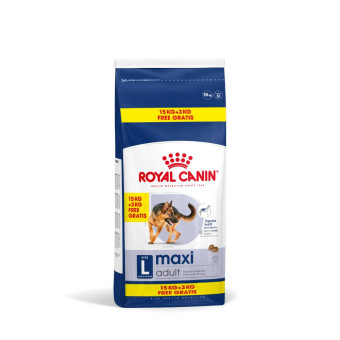 18kg Royal Canin Size Maxi Adult száraz kutyatáp 15+3kg ingyen - Kisállat kiegészítők webáruház - állateledelek