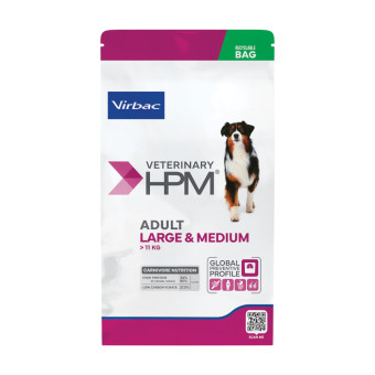 16kg Virbac Veterinary HPM Adult Dog Large & Medium száraz kutyatáp - Kisállat kiegészítők webáruház - állateledelek