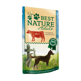 24x150g Best Nature Adult Dog Marha & nudli nedves kutyatáp - Kisállat kiegészítők webáruház - állateledelek
