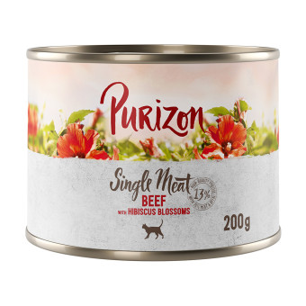 24x200g  Purizon Single Meat Marha & hibiszkuszvirág nedves macskatáp - Kisállat kiegészítők webáruház - állateledelek