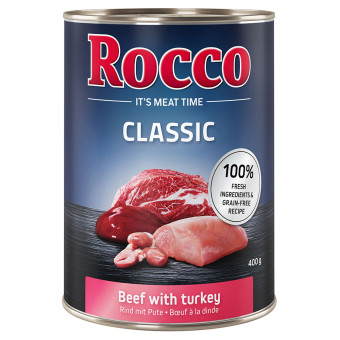 24x400g Rocco Classic nedves kutyatáp- Marha & pulyka - Kisállat kiegészítők webáruház - állateledelek