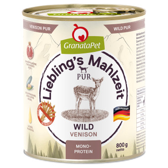 24x800g GranataPet Liebling's Mahlzeit PUR vad nedves kutyatáp - Kisállat kiegészítők webáruház - állateledelek