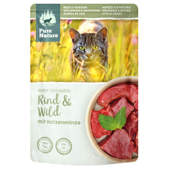 24x85g Pure Nature Feline Marha & vad nedves macskaeledel - Kisállat kiegészítők webáruház - állateledelek