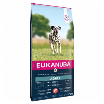 12kg Eukanuba Adult Large Breed lazac száraz kutyatáp - Kisállat kiegészítők webáruház - állateledelek
