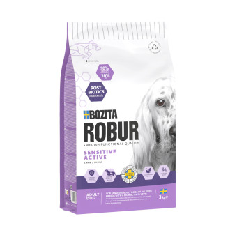 2x3kg Bozita Robur Sensitive Grain Free Active bárány száraz kutyatáp - Kisállat kiegészítők webáruház - állateledelek