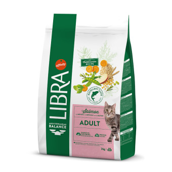 2x3kg Libra Cat Adult lazac száraz macskatáp - Kisállat kiegészítők webáruház - állateledelek