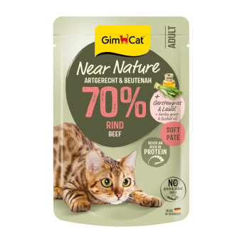 32x85g GimCat Near Nature Marha nedves macskatáp - Kisállat kiegészítők webáruház - állateledelek