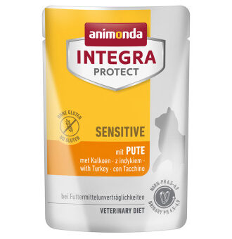 48x85g animonda Integra Protect Adult Sensitive Pulyka nedves macskatáp - Kisállat kiegészítők webáruház - állateledelek