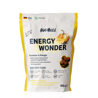 4x800g BugBell Energy Wonder száraz kutyatáp - Kisállat kiegészítők webáruház - állateledelek