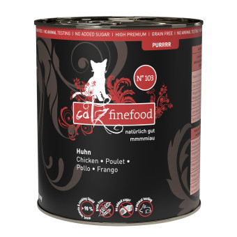 6x800g catz finefood nedves macskatáp - No. 103 csirke - Kisállat kiegészítők webáruház - állateledelek
