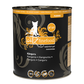 6x800g catz finefood nedves macskatáp - No. 107 kenguru - Kisállat kiegészítők webáruház - állateledelek