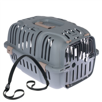 Szett: TIAKI Bella szállítóbox macskáknak + vállszíj - Kisállat kiegészítők webáruház - állateledelek