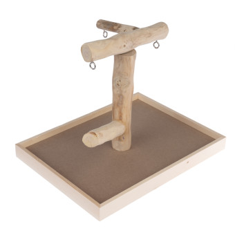 TIAKI papagáj-ülőrúd Java fából felszerelés madaraknak H 40