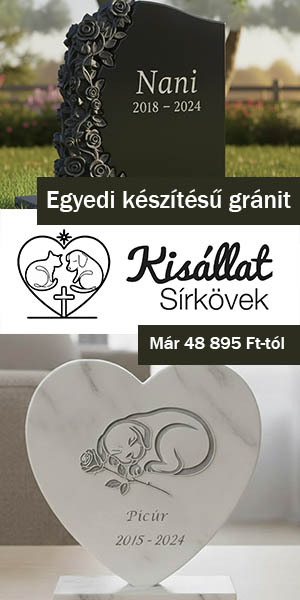 Cica és kutya síremlék sírkő készítés emléktábla