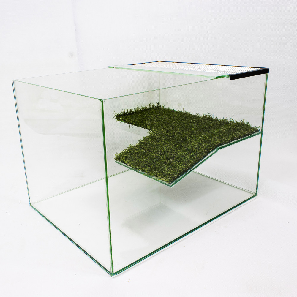 Kisállat webáruház - 100 x 40 x 40 cm | Prémium minőségű Teknős akvaterrárium kilépővel termékek