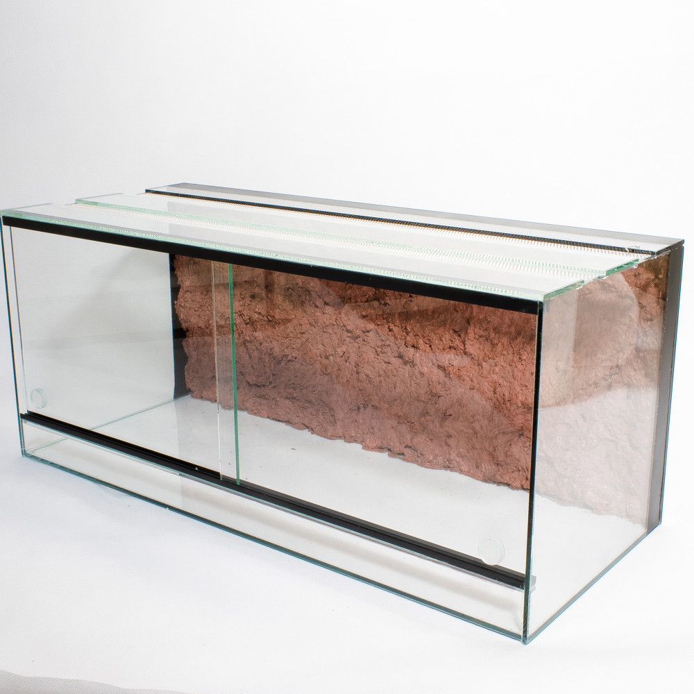 Kisállat webáruház - 120 x 50 x 50 cm | Prémium minőségű terrárium | 2D Háttérrel termékek